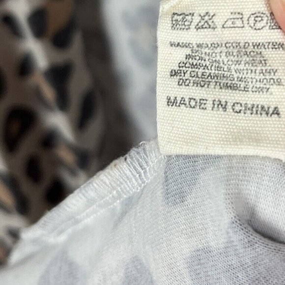 Tees2UrDoor Women Kimono L/XL Animal Print Lightweight Short Sleeve Multicolor - Picture 5 of 5